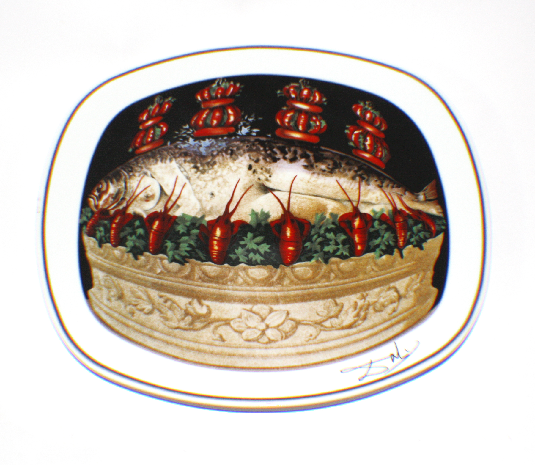 After Salvador Dali -Les Diner de Gala les Panaches Plate | Modernism